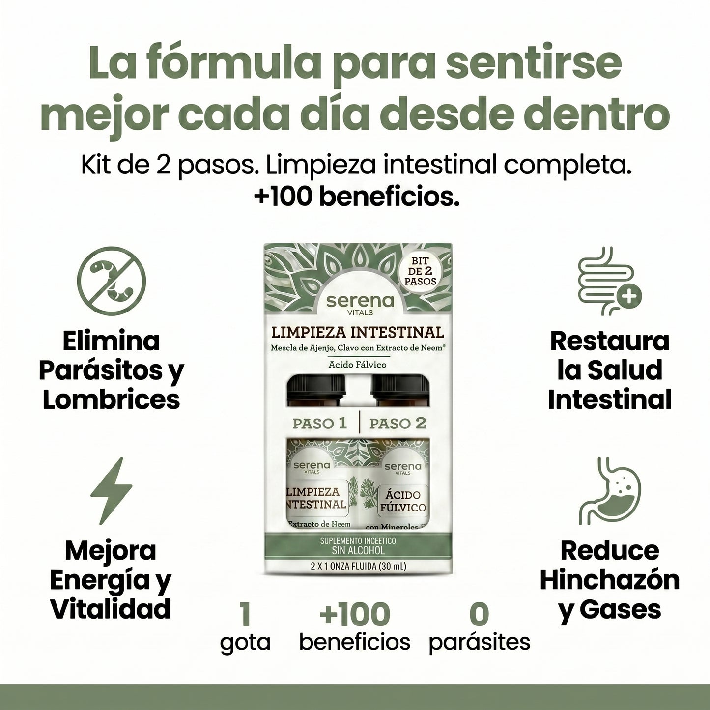 GutCleanse Kit Herbal de 2 Pasos